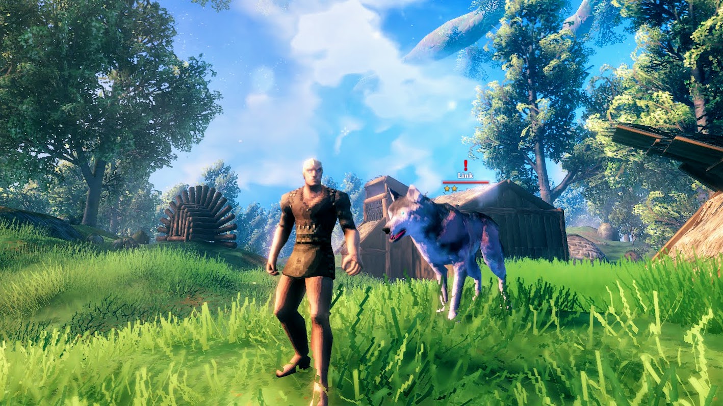 Построил домик на Comfy Valheim